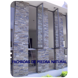 Fachada de piedra natural