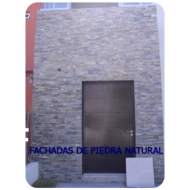 Fachada de piedra natural